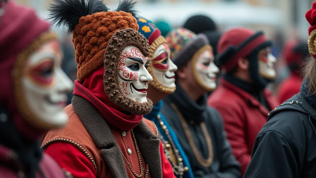 Carnival Celebration with masks