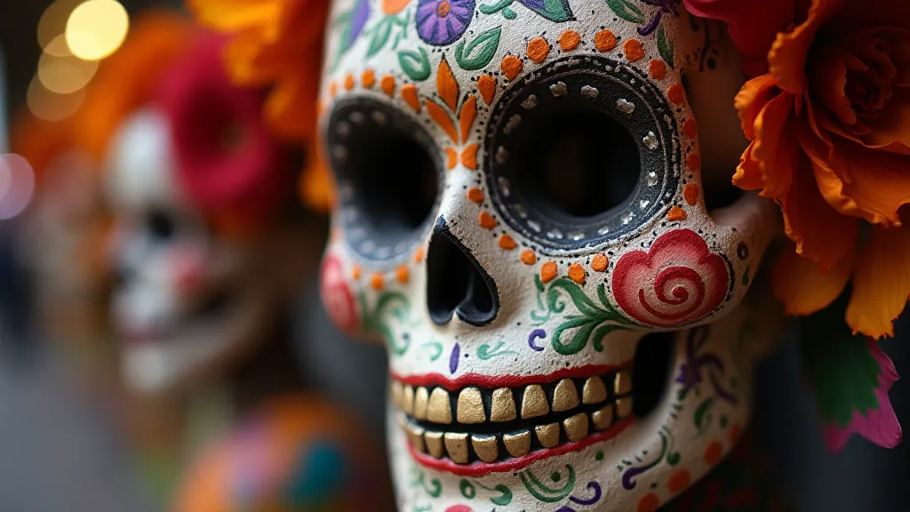 Detailed Day of the Dead mask