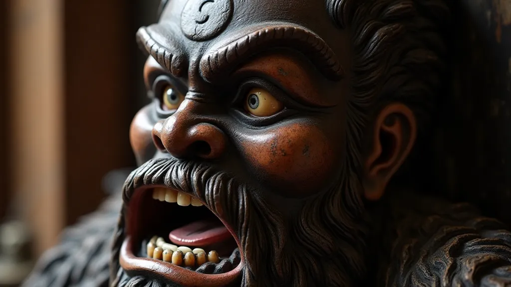 Traditional Japanese Momoyegi Mask