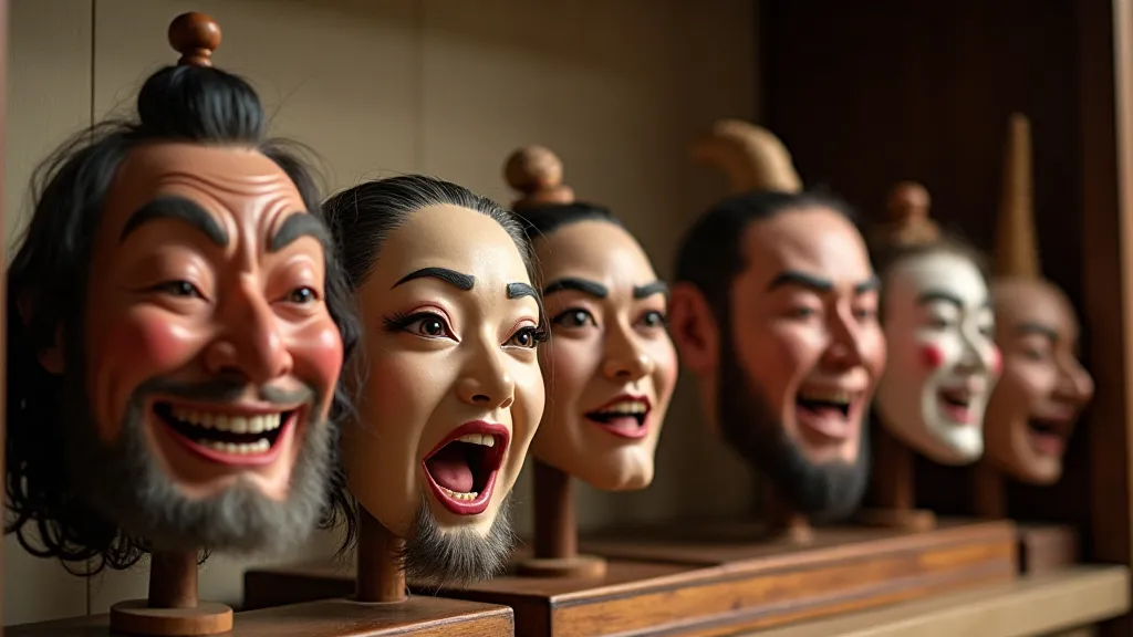 Collection of Noh masks