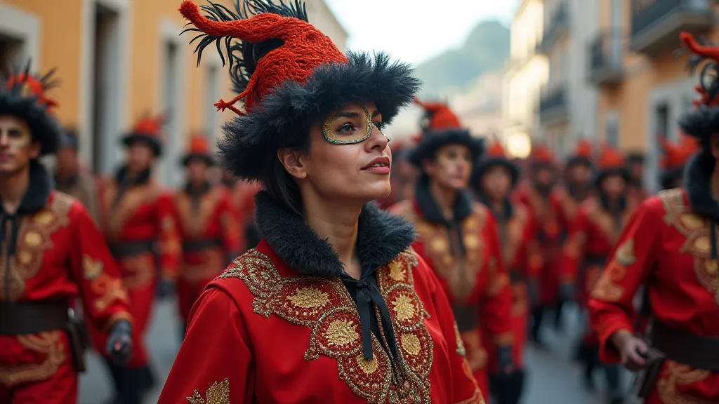 Corsican Revithas performing in a parade