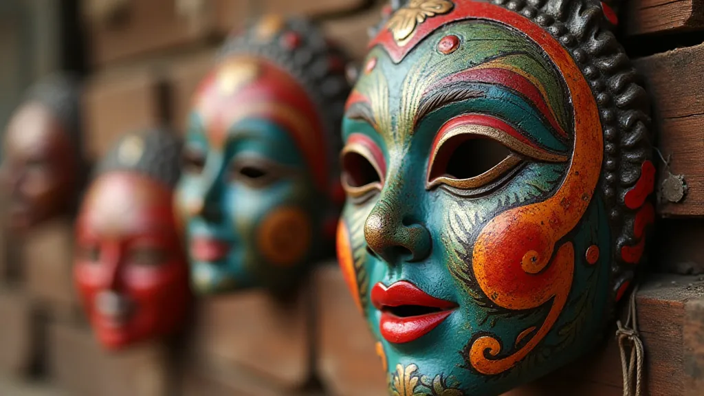 Detailed Romanian Mascarade Mask
